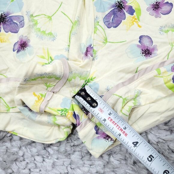Kindred Bravely Pajama Lounge Sleep Shorts Yellow Floral Modal Blend Size XXL - Picture 7 of 7